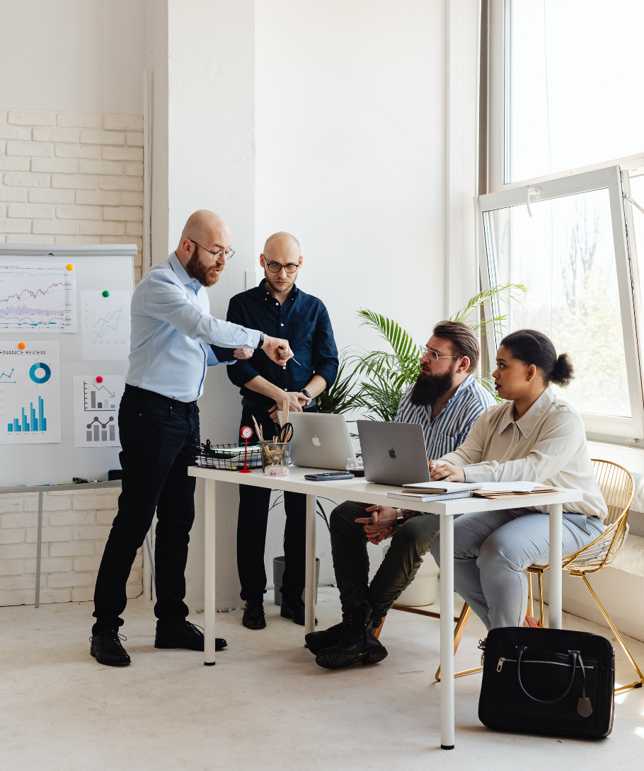 Knowledge graph visualization showing connected research data and insights